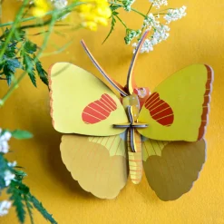 Vægdekoration - Yellow Butterfly