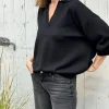 Vibeke V Neck - Velvet Black