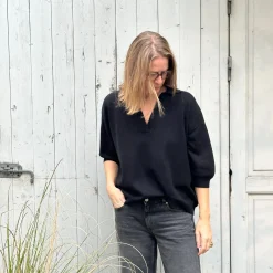 Vibeke V Neck - Velvet Black